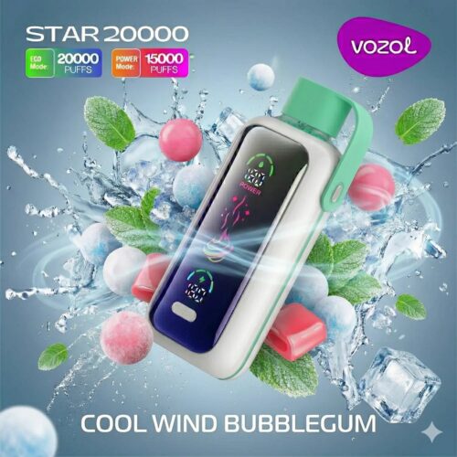 Vozol Vape Star 20000 - Cool Wind Bubblegum