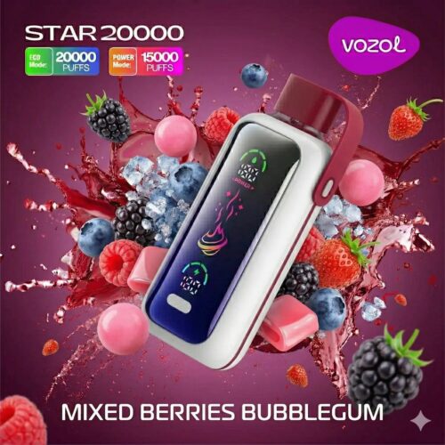 Vozol Vape Star 20000 - Mixed Berries Bubblegum