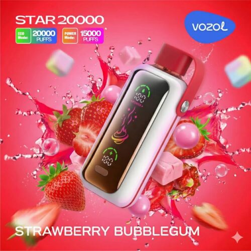 Vozol Vape Star 20000 - Strawberry Bubblegum