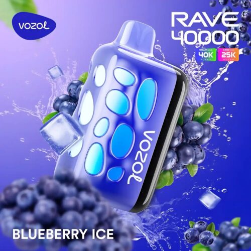 Vozol Vape Rave 40000 - Blueberry Ice