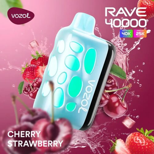 Vozol Vape Rave 40000 - Cherry Strawberry